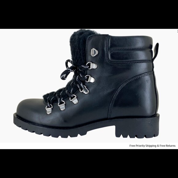 NEW ERIC MICHAEL Made In Portugal Waterproof Franki Leather Lace Up Booties 663m - Picture 6 of 8